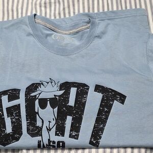GOAT LACROSSE Light Blue Graphic T-Shirt